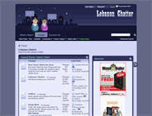 Tablet Screenshot of lebanonchatter.com